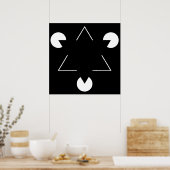 カニッサ三角形 ポスター (キッチン)