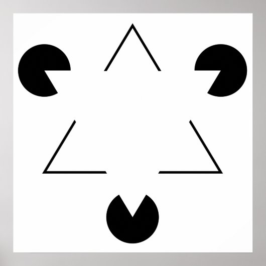 カニッサ三角形 ポスター (正面)