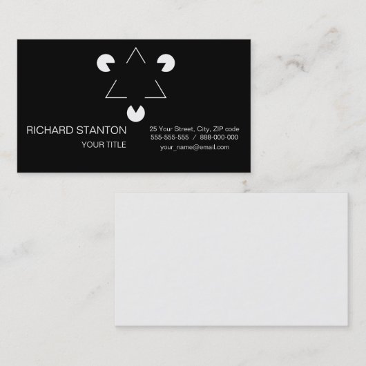 カニッサ三角形 名刺 (正面/裏面)