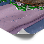 カニップのバケツに入ったグレーの子猫 ポスター (角)