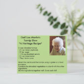 カニップスローレシピ葉書 ポストカード (スタンド正面)