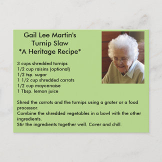 カニップスローレシピ葉書 ポストカード