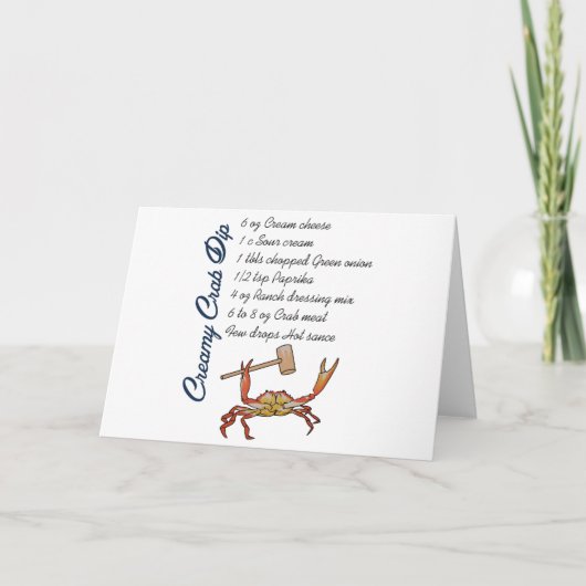 カニディップレシピ カード (正面)