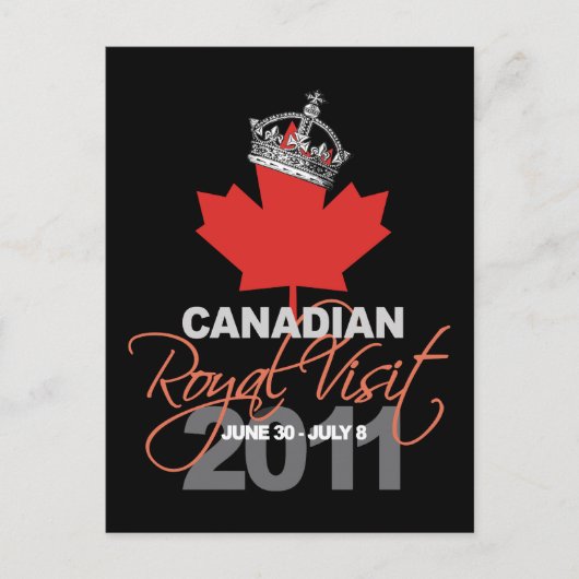 カニディ王室のアン訪問 – ウィリアム&ケイト結婚ズ ポストカード (正面)