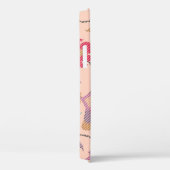 カニデザインプリントフローラ織物抽象芸術アートアルティ Case-Mate iPhoneケース (裏面 / 右)
