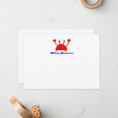 カニノートカード\サンキューカード ノートカード (正面/裏面インサイチュ)