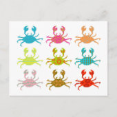 カニパターン(の模様が)ある類 ポストカード (正面)