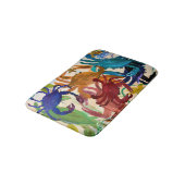 カニパーティーカラフル沿岸内浴マット バスマット (アングル)