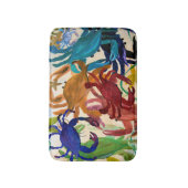 カニパーティーカラフル沿岸内浴マット バスマット (正面縦)