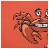 カニヒトデ赤地 ファブリック (見本)