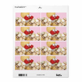 カニビーチシェルラベル ラベル (フルシート)