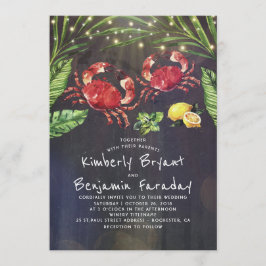 カニビーチパームストリングラ結婚イツ 招待状