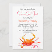 カニビーチ沿岸航海の海鮮沸騰 招待状 (正面)