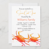 カニビーチ沿岸航海の海鮮沸騰 招待状 (正面)