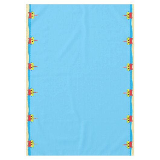 カニビーチ誕生会 テーブルクロス (正面)