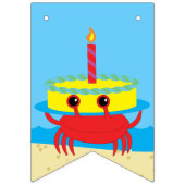 カニビーチ誕生会 バンティングフラッグ (第1の旗)