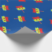 カニビーチ誕生会 ラッピングペーパー (角)