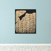 カニフォーム文字を使用したタブレット,ウルクから キャンバスプリント (インサイチュ (ウッドフロア))