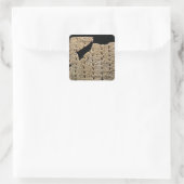 カニフォーム文字を使用したタブレット,ウルクから スクエアシール (バッグ)