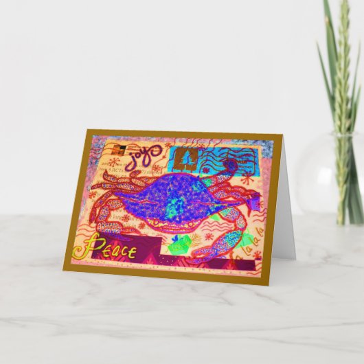 カニホリデーコラージュ シーズンカード (正面)