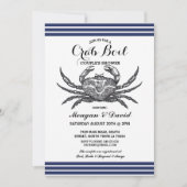 カニボイル婚約パーティチェックブルービーチ 招待状 (正面)