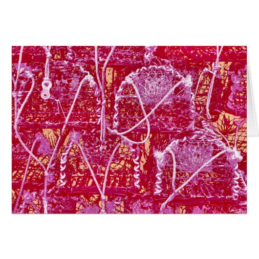 カニポット抽象芸術カード (正面横)