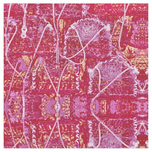 カニポット抽象芸術 ファブリック (クローズアップ)