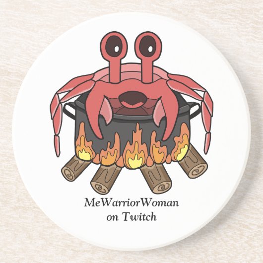 カニポット、MeWarriorWoman on Twitch コースター (正面)