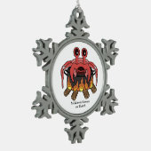 カニポット、MeWarriorWoman on Twitch スノーフレークピューターオーナメント (左)