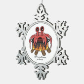 カニポット、MeWarriorWoman on Twitch スノーフレークピューターオーナメント (右)