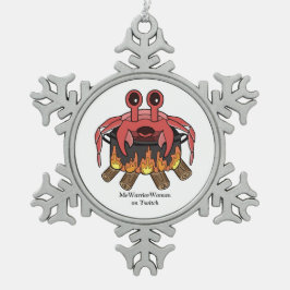 カニポット、MeWarriorWoman on Twitch スノーフレークピューターオーナメント