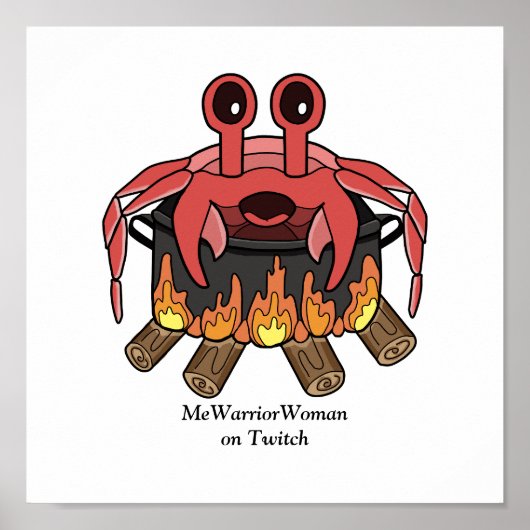 カニポット、MeWarriorWoman on Twitch ポスター (正面)