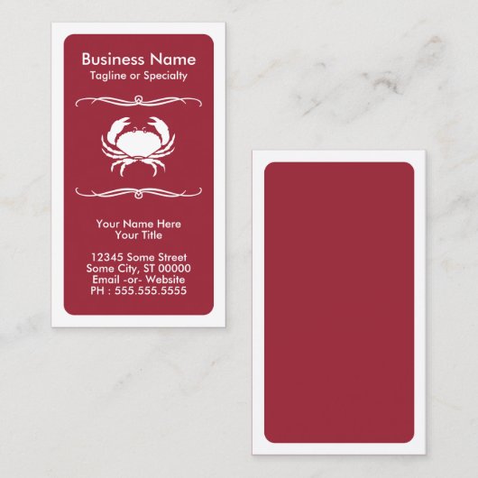 カニモダンガニ 名刺 (正面/裏面)