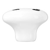 カニモノグラムinブラックステンシルスタイル セラミックノブ (側面)