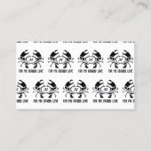 カニモノグラムinブラックステンシルスタイル 名刺 (正面)