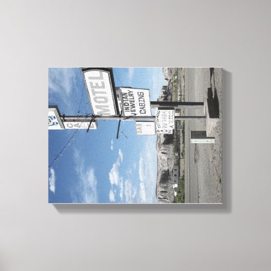 カニョンランズの道端 キャンバスプリント (正面)