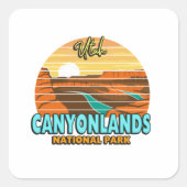 カニョンランズモアブユタナショナルパーク自然屋外 スクエアシール (正面)
