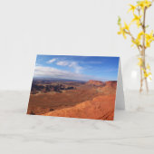 カニョンランズ国立公園の白いリムの大望 カード (黄色い花)