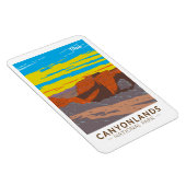 カニヨンランズナショナルパークモアブトラベルアートヴィンテージ マグネット (右側)
