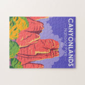 カニヨンランズナショナルパークユタヴィンテージ ジグソーパズル (横)