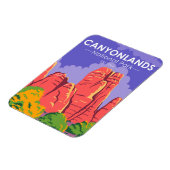 カニヨンランズナショナルパークユタヴィンテージ マグネット (左側)