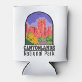 カニヨンランズナショナルパークユタヴィンテージ 缶クーラー (正面)