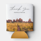 カニヨンランズナショナルパーク結婚式の引き出物カスタム 缶クーラー (裏面)