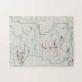 カニヨンランズ（ユタ）地図パズル ジグソーパズル (横)