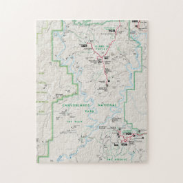 カニヨンランズ（ユタ）地図パズル ジグソーパズル