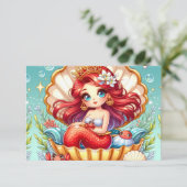 カニロイヤリティインコーラルコーブのドロウストリングウォールクロック 招待状 (スタンド正面)