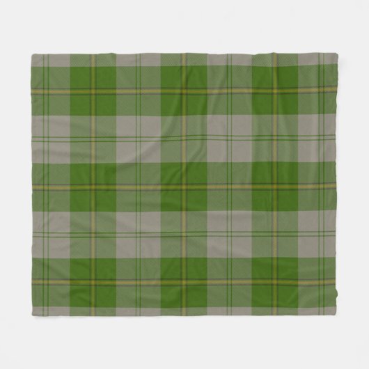 カニンガムのドレス緑のダンサーのプレイド フリースブランケット (正面(横))