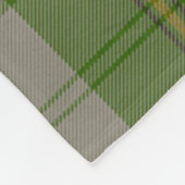 カニンガムのドレス緑のダンサーのプレイド フリースブランケット (角)