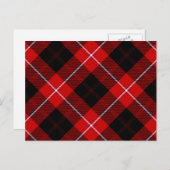 カニンガムタータンチェックレッドブラックプレイド ポストカード (正面/裏面)