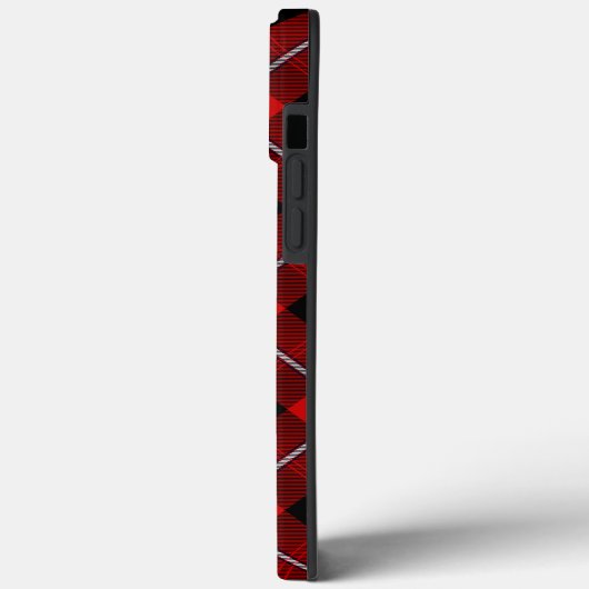 カニンガムタータンチェックレッドブラックプレイド Case-Mate iPhoneケース (裏面 / 左)